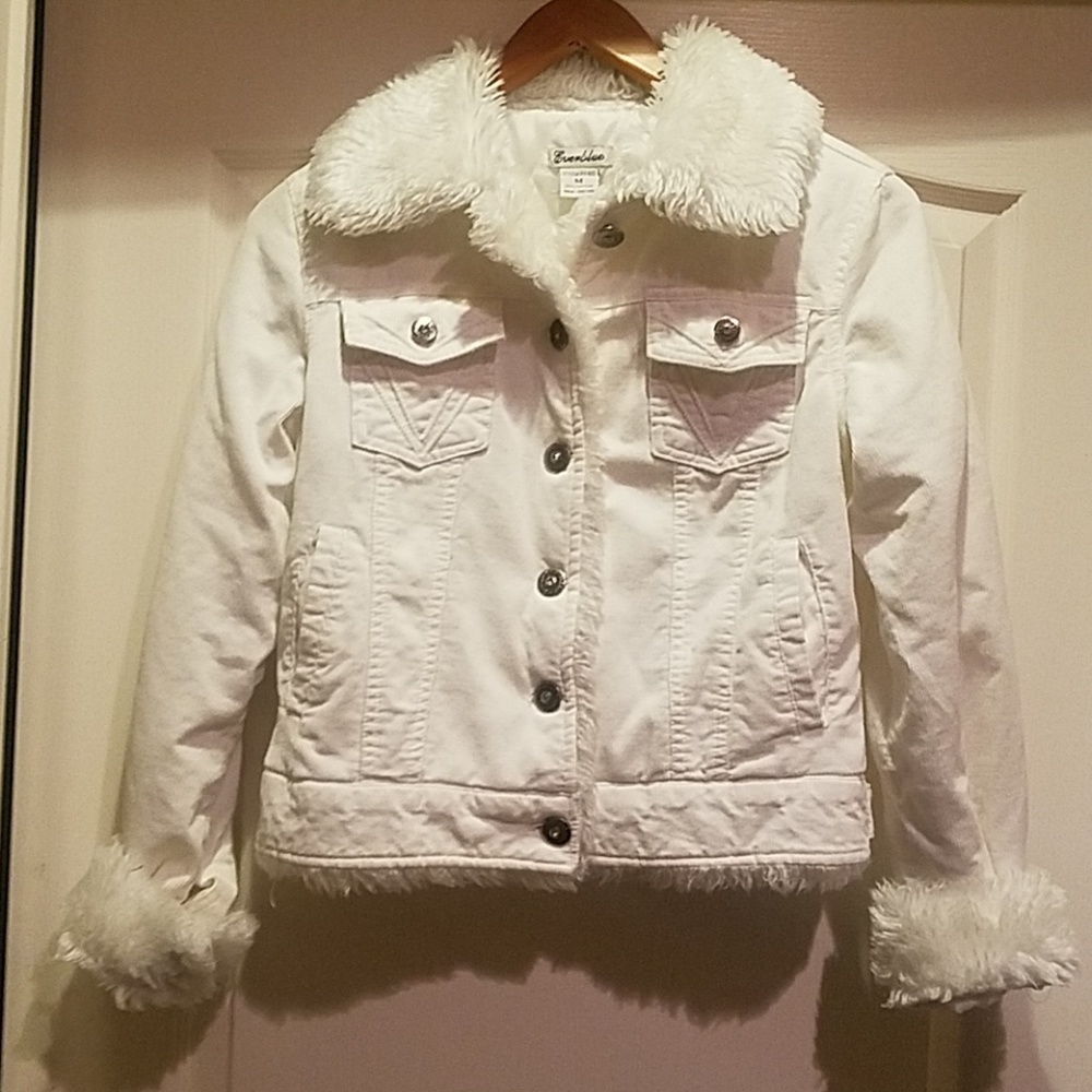 White corduroy jacket